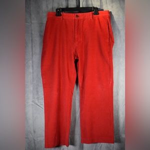 Vineyard Vines Men’s Corduroy Pants Cotton Outdoor Hiking Salmon Red Sz 34 X 30